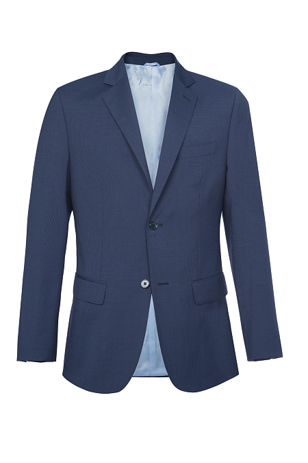 Мужской синий костюм из тонкой шерсти Meucci (Италия), арт. MI 2200191DR/11035 - фото. Цвет: Темно-синий. Купить в интернет-магазине https://shop.meucci.ru
