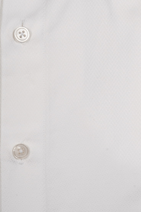 Модная мужская классическая рубашка белая с микродизайном  арт. SL 10224070/301038 от Meucci (Италия) - фото. Цвет: Белый.
