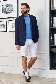 Шорты льняные белого цвета  (SH-LP 2251 White)