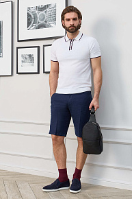 Шорты льняные синего цвета  (SH-LP 1071 Blue)