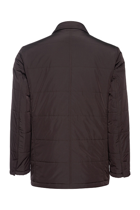 Утепленная стеганая куртка-пиджак  для мужчин бренда Meucci (Италия), арт. 4920 - фото. Цвет: Коричневый с бордовым отливом. Купить в интернет-магазине https://shop.meucci.ru
