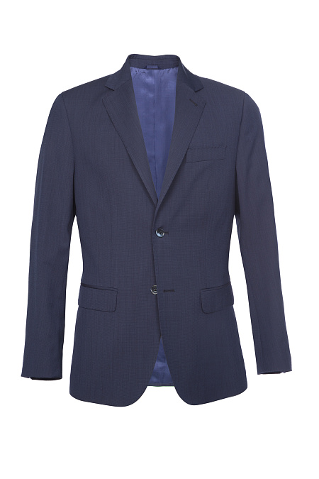 Мужской костюм из тонкой шерсти темно-синий Meucci (Италия), арт. MI 2200191DR/11034 - фото. Цвет: Темно-синий. Купить в интернет-магазине https://shop.meucci.ru
