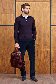 Кожаный рюкзак коричневый  (О-78151 dk.Cognac)