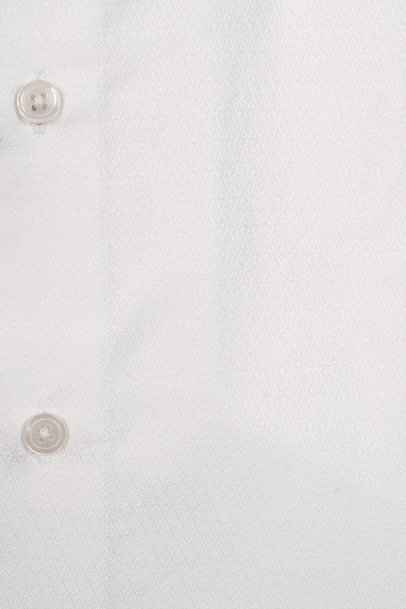 Модная мужская классическая белая рубашка с микродизайном  арт. SL 10224070/301039 от Meucci (Италия) - фото. Цвет: Белый, микродизайн.
