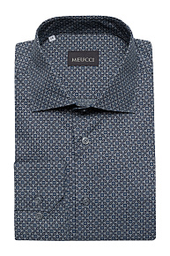 Рубашка с орнаментом серо-синего цвета (SL 902020 R 91CN/302106)