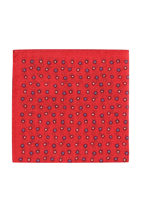 Платок для мужчин бренда Meucci (Италия), арт. 8077/3 - фото. Цвет: Красный с орнаментом. Купить в интернет-магазине https://shop.meucci.ru
