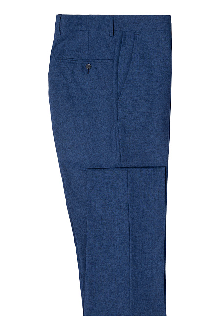 Мужской костюм из шерсти синего цвета Meucci (Италия), арт. MI 2200191/11007 - фото. Цвет: Синий.