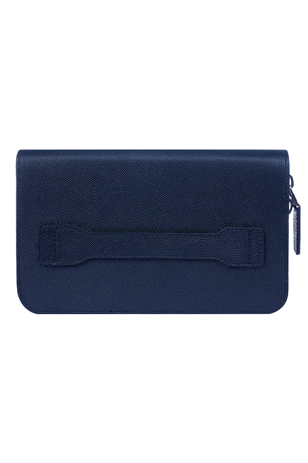 Портмоне-кошелек из темно-синей кожи для мужчин бренда Meucci (Италия), арт. О-78170 Blue - фото. Цвет: Темно-синий. Купить в интернет-магазине https://shop.meucci.ru
