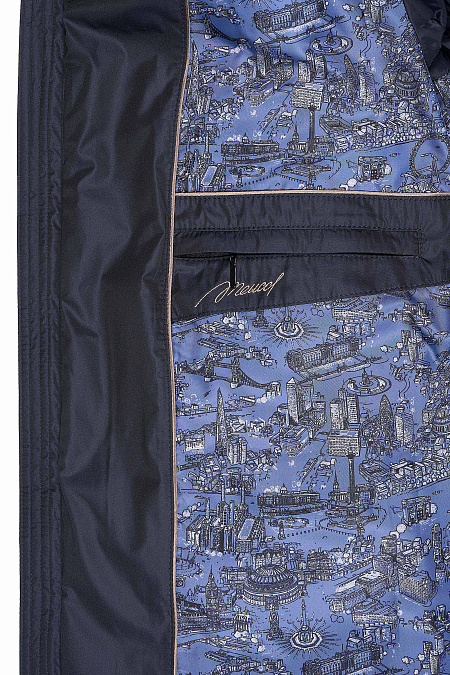 Пуховое пальто с капюшоном темно-синего цвета  для мужчин бренда Meucci (Италия), арт. 9116 - фото. Цвет: темно-синий. Купить в интернет-магазине https://shop.meucci.ru
